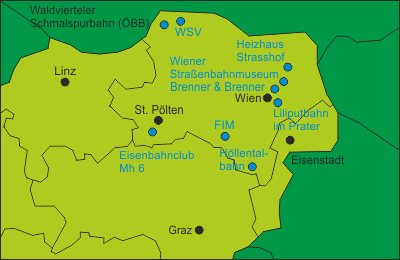 Österreich Museumsbahnen Niederösterreich, Wien und Burgenland
