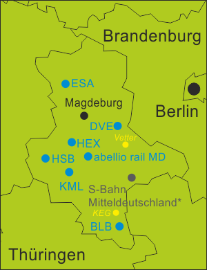 Deutschland Regionale Bahnen Sachsen-Anhalt