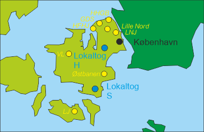 Dänemark Regionale Bahnen Sjælland und Lolland