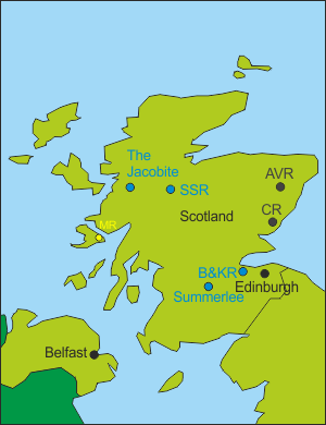 Großbritannien Museumsbahnen Scotland
